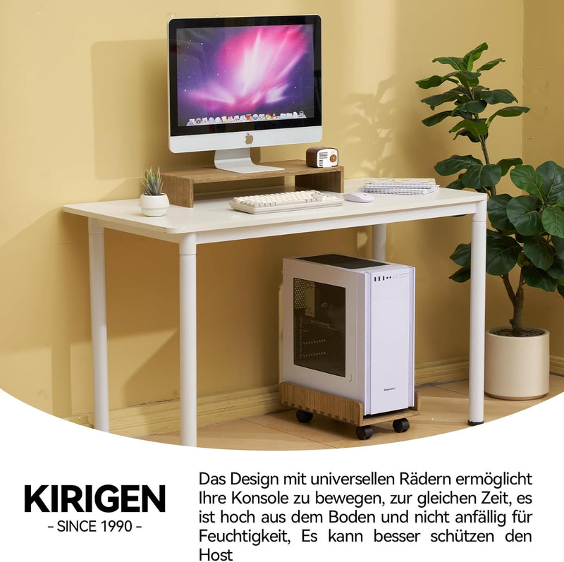 KIRIGEN CPU-Ständer PC-Wagen ATX-Gehäuse Computer-Tower-Desktop-Gehäuse, mobiler Wagenhalter mit fes