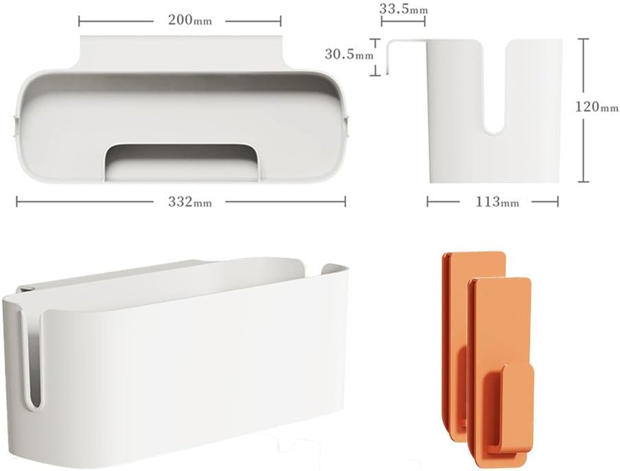 Bett Organizer zum Einhängen, Robuste Nachttisch Caddy, Bett Organizer,Hängekörbe mit 2 Abnehmbarer