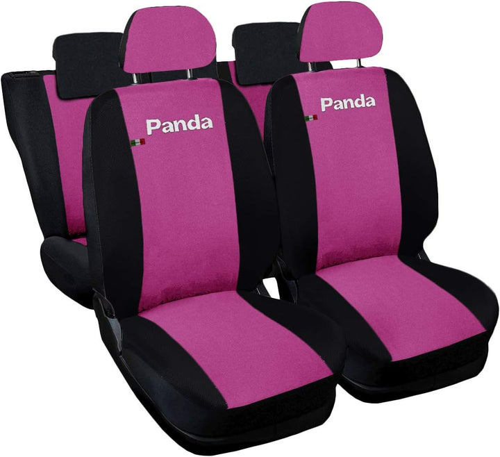 Lupex Shop Autositzbezüge, kompatibel mit Panda, zweite Serie (Modell 169) Vollversion | Fuchsia Sch