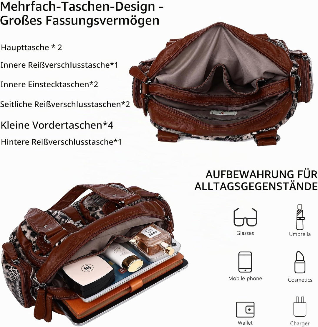 Angel Kiss Handtaschen, Umhängetaschen, Damen, Leder, grosse Kapazität, Umhängetasche, Damen, PU-Led