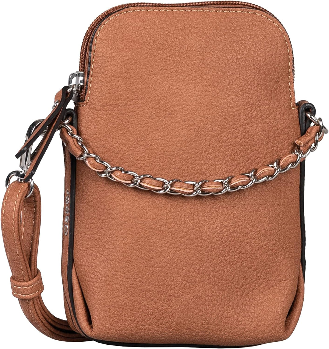 Gabor bags Valentine Damen Handytasche Umhängetasche Cognac, Cognac