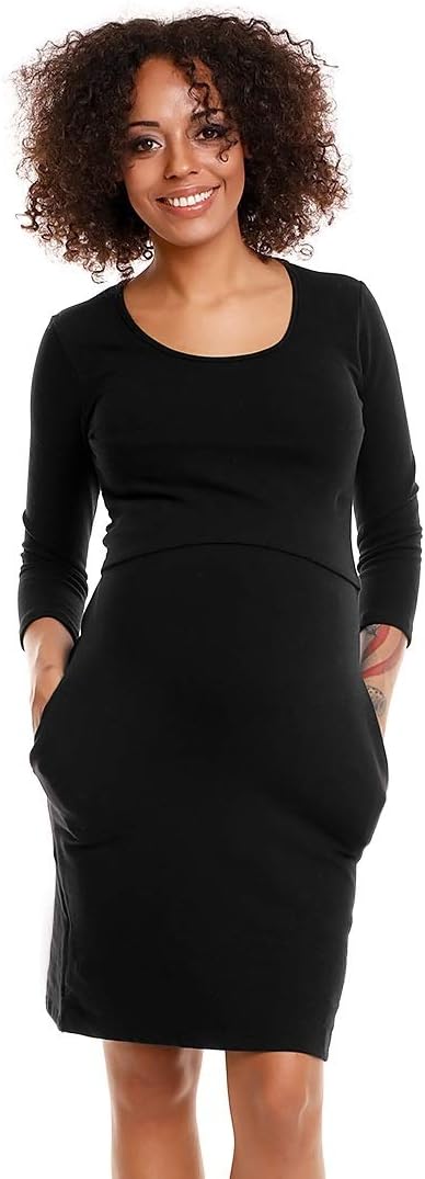 Selente Mummy Love modisches Umstandskleid (Made in EU) Schwangerschaftskleid Umstands-Freizeitkleid