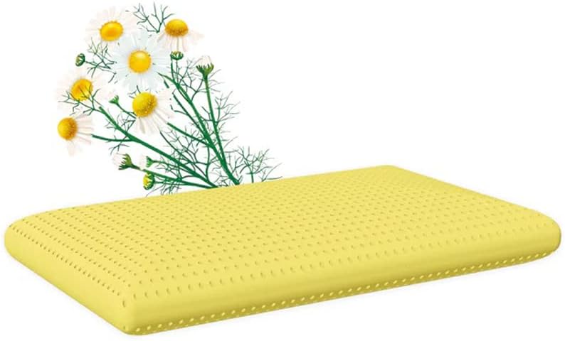 MAPE Duftkissen Nackenstützkissen viscoelastischer Thermo-Soft-Schaum 100% Baumwollbezug (Kamille, 7