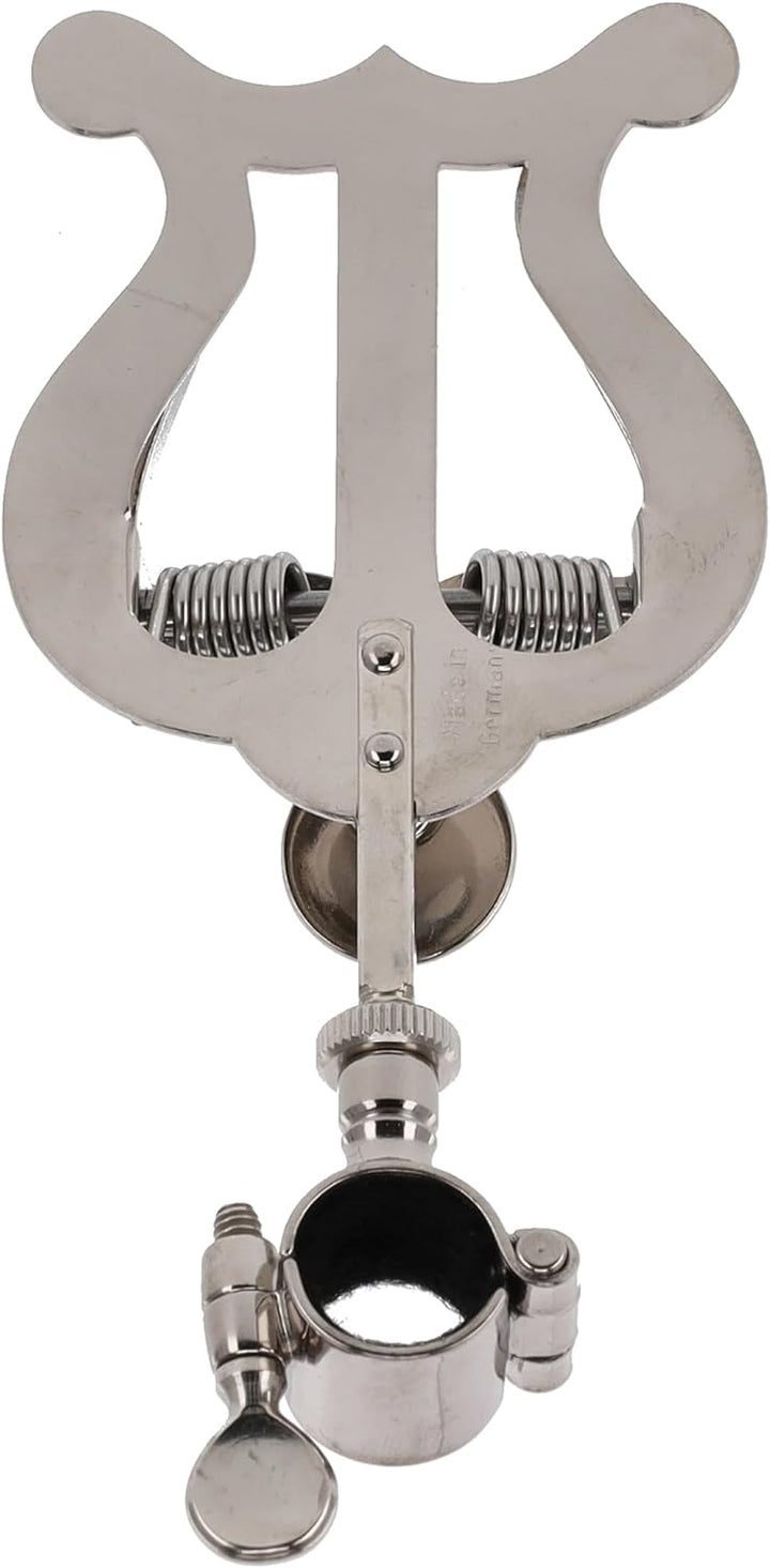 Gewa 730568 Marschnotenhalter Trompete kleine Lyra, Scharnierring 14mm, vernickelt Trompete 1 Drücke