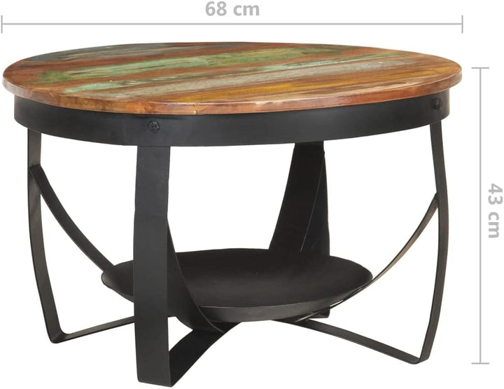 vidaXL Couchtisch Industriestil Beistelltisch Wohnzimmertisch Kaffeetisch Sofatisch Teetisch Tisch Ø