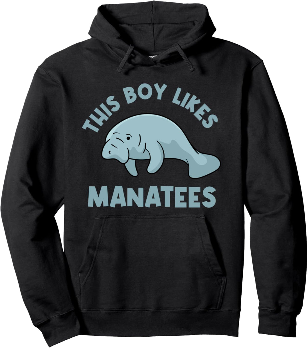 Junge mag Seekühe Wildtiere Meerestiere Ozean Pullover Hoodie