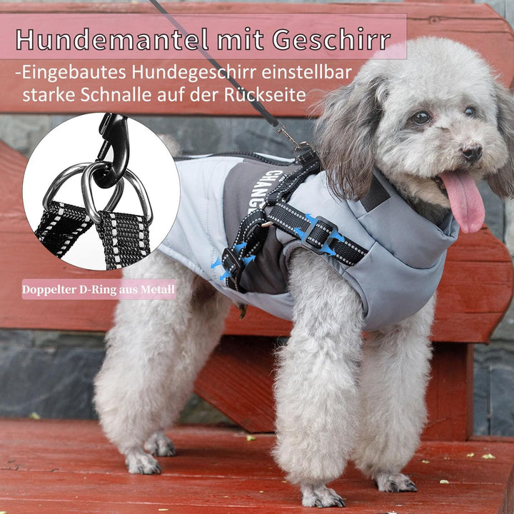 Hundemantel Winter Hundejacke Hundegeschirr Mantel Welpenmantel Jacke Weste Kleidung Kleines Hundege