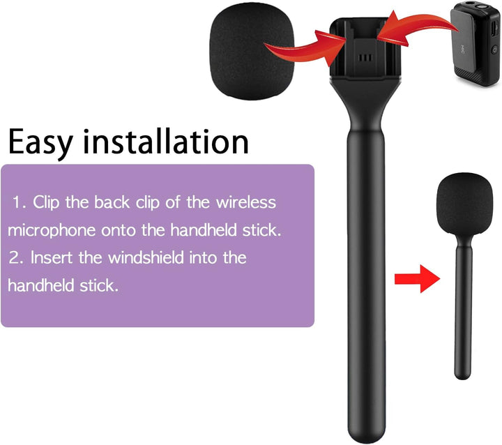 Ständer Halter für DJI Mic 3/Mini/1/2/Rode Wireless Micro/GO II/Insta360 Air Handle Rig Wireless Int
