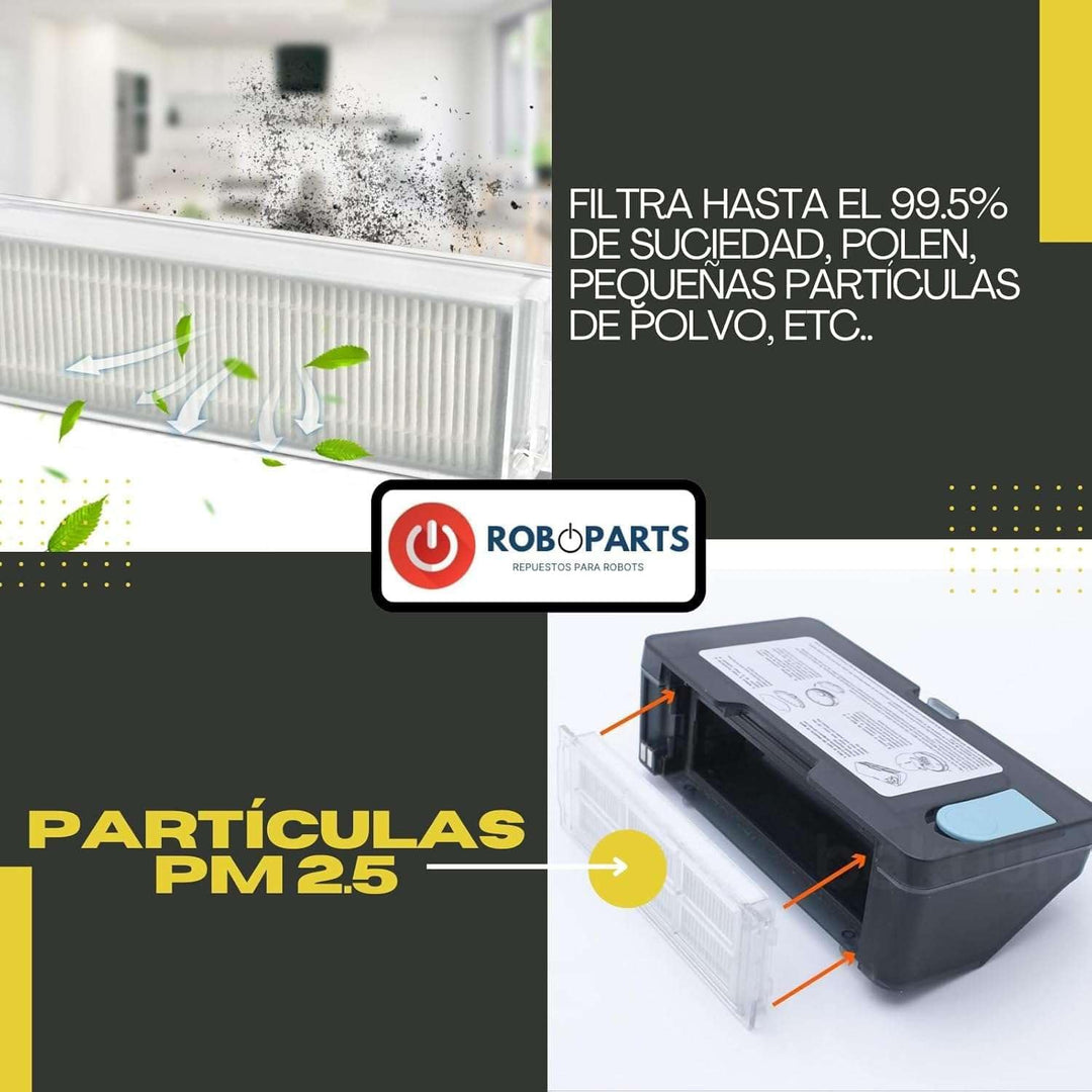 Roboparts® Set mit Hauptwalze V und 4 Seitenbürsten für Dreame D10 Plus/L10 Plus/Z10 Pro 5-in-1-pack