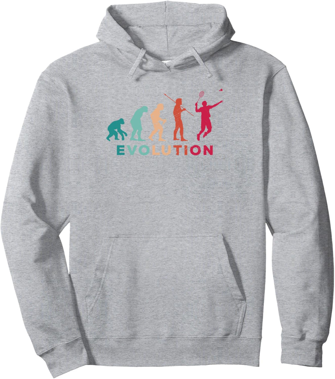 Evolution Graphic Badmintonspieler Federball Sport Smash Pullover Hoodie