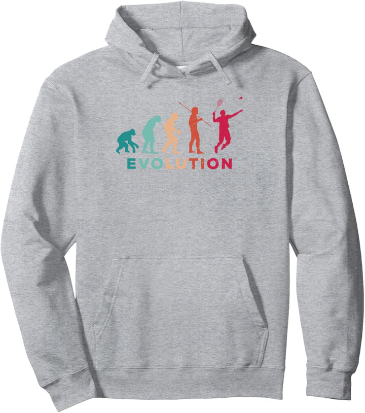 Evolution Graphic Badmintonspieler Federball Sport Smash Pullover Hoodie