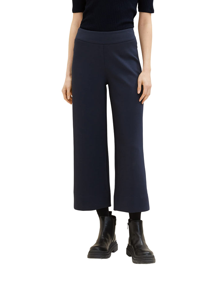 TOM TAILOR Damen 1038723 Basic Culotte Hose, 10668-sky Captain Blue, 44/28