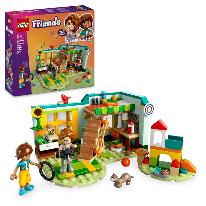 LEGO Friends Autumn’s Room Set, Creative Role-Play Toy for 6 Plus Year Old Girls, Fun Playset with 2
