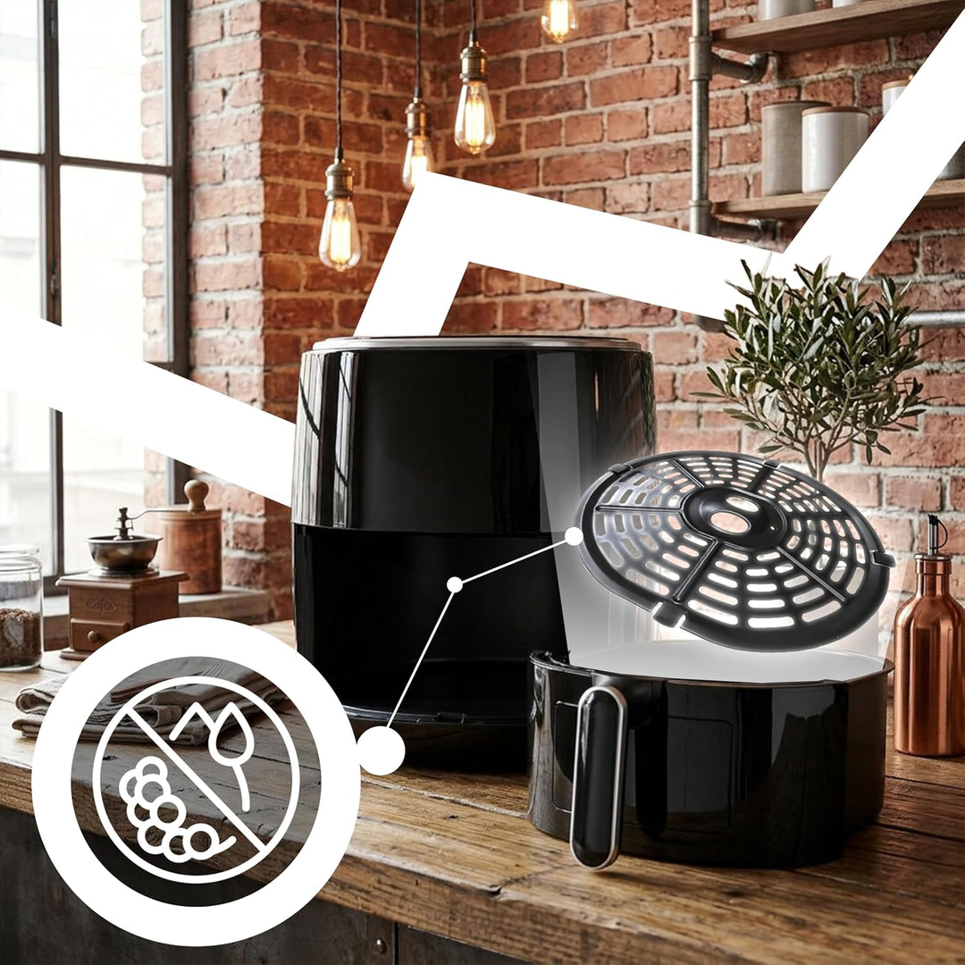 Retoo Heissluftfritteuse 3,2L 1200W Airfryer Mit LCD Touchscreen, 9 Kochprogramme, Einstellbare Temp