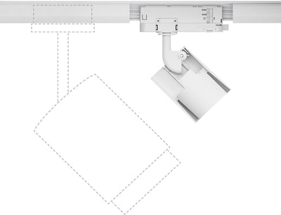 Paulmann Kratos LED-Schienenstrahler ProRail3 25W LED Silber