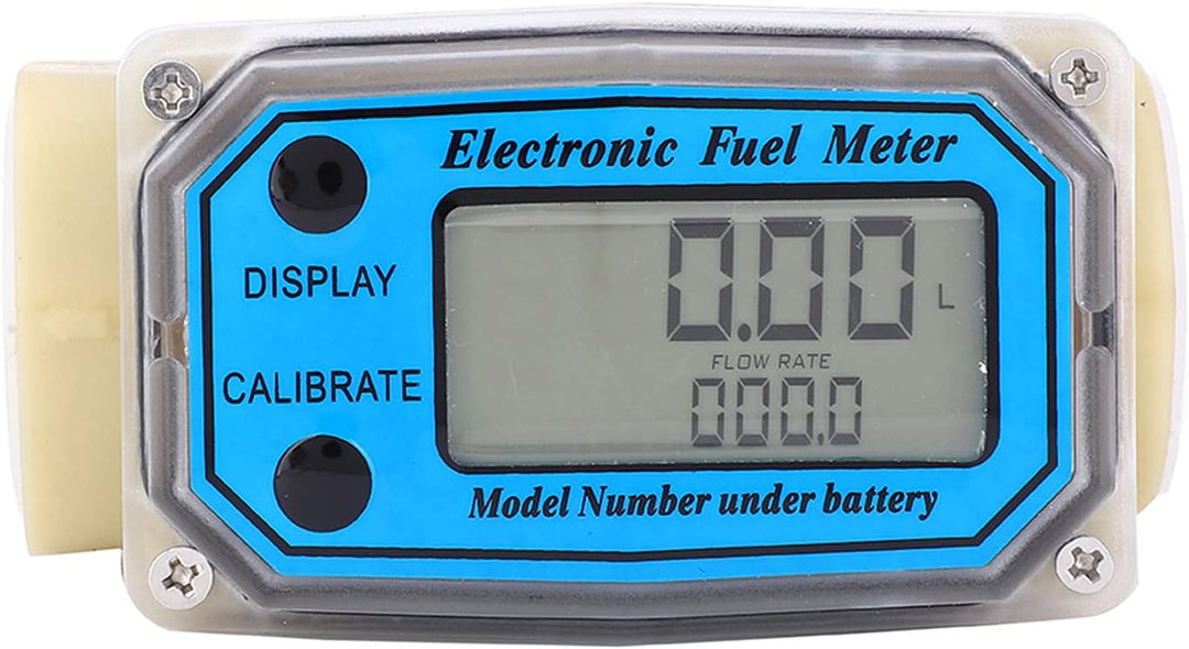Mini Fuel Flow Meter, Digitale Turbinenzähler, 15–120 L/min 1 Zoll NPT Durchflussmesser, LCD Digital