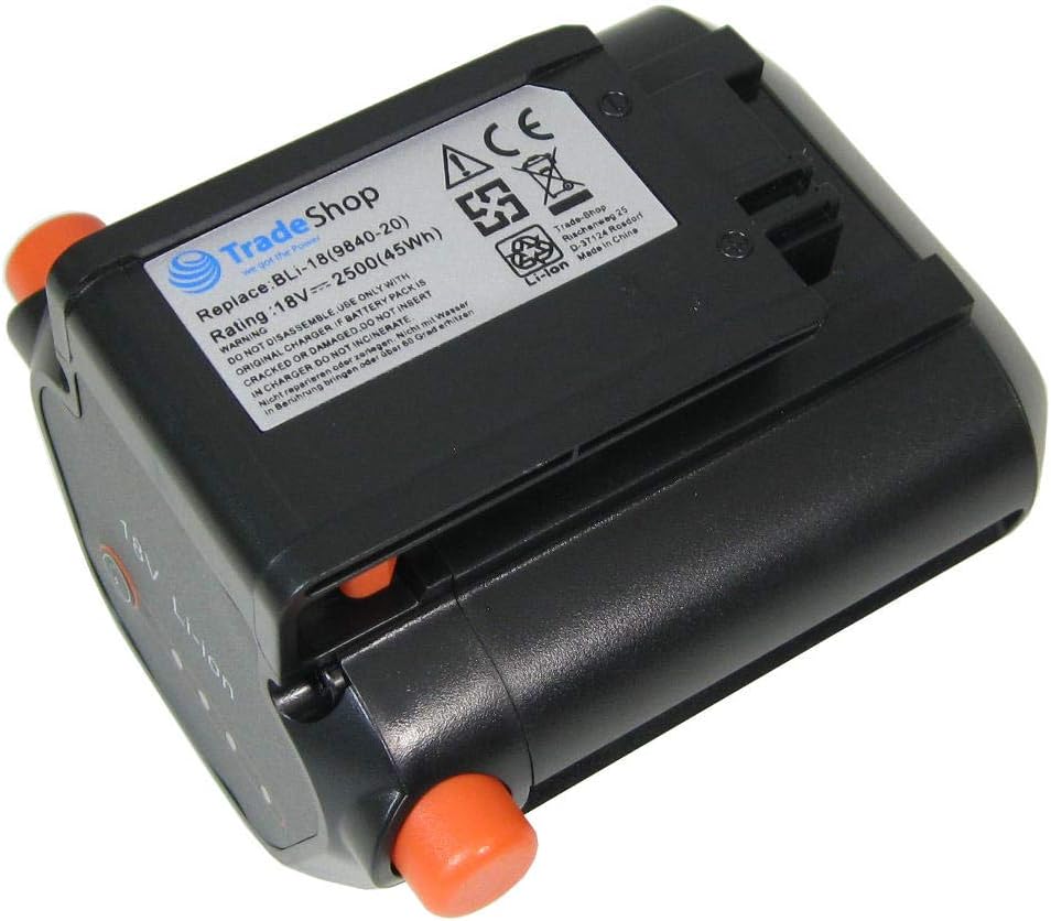 Hochleistungs Li-Ion Akku 18V / 2500mAh kompatibel mit Gardena 09840-20 BLi-18, 8877 9335 8881 8866