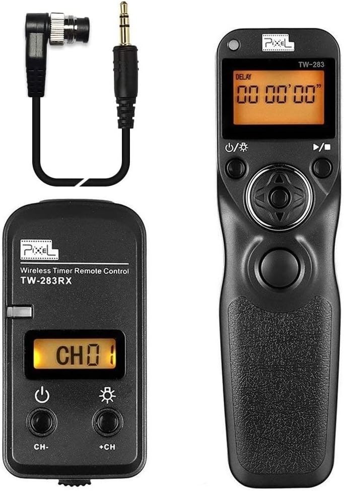 Pixel Pro TW283-DC0 Kamera Fernauslöser Timer Funkauslöser für Nikon Z9 D3 D4 D5 D6 D800 D850 D800E