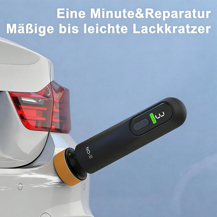 Mini Poliermaschine Klein, Tragbare Poliermaschine Auto für Kratzreparatur, Kabelloses Fensterölfilm