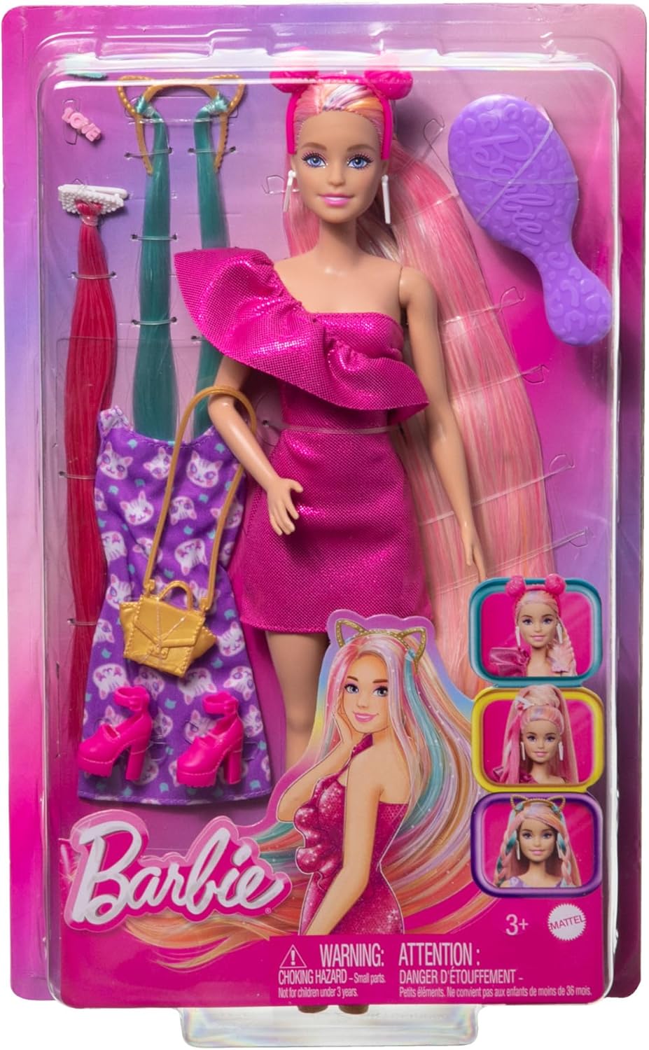 Barbie Mattel Totally Hair 2 Extra langes Haar, 21 cm, mit Zubehör, Verschiedene Modelle (HKT95)