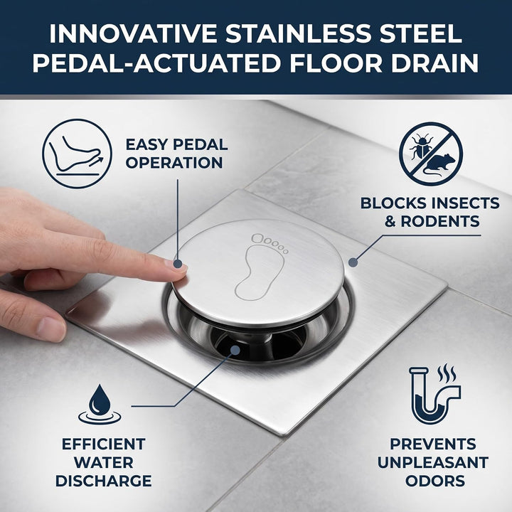 Bodenablauf Edelstahl Duschablauf Shower Drain Sieb Protector für Badezimmer Waschküche Küche Zubehö