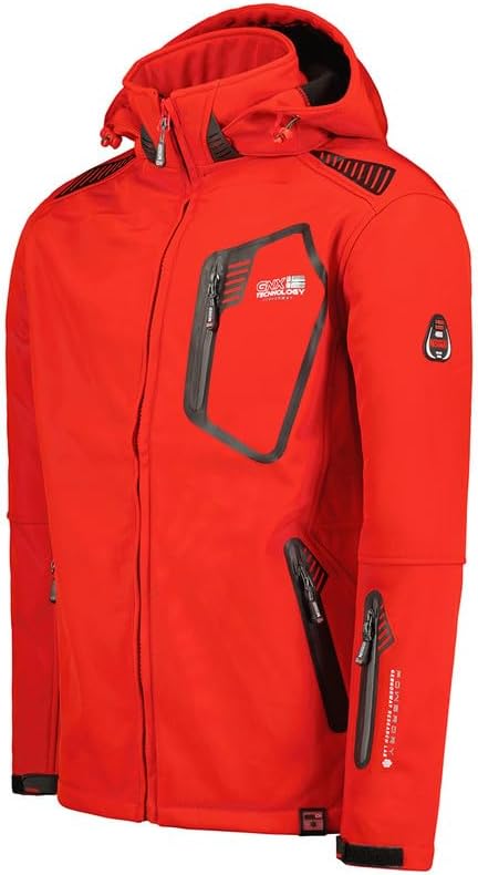 Geographical Norway Tanada Men - Softshelljacke Herren Wasserdicht atmungsaktiv Kapuze - Outdoor Man