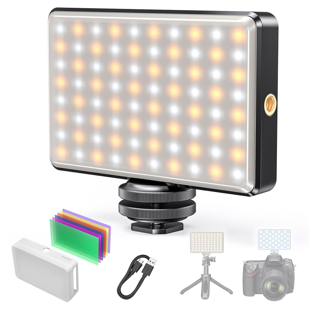 80 LED Selfie Telefon Licht für iPhone/iPad/Kamera, Tragbare Videokonferenzbeleuchtung mit Clip, Wie