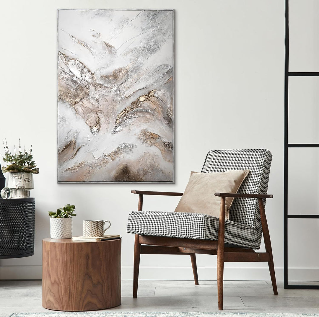 YS-Art Luxus Abstrakt Design Acryl Gemälde auf Leinwand Aufstieg handgemalt Wandbilder Wohnzimmer mo