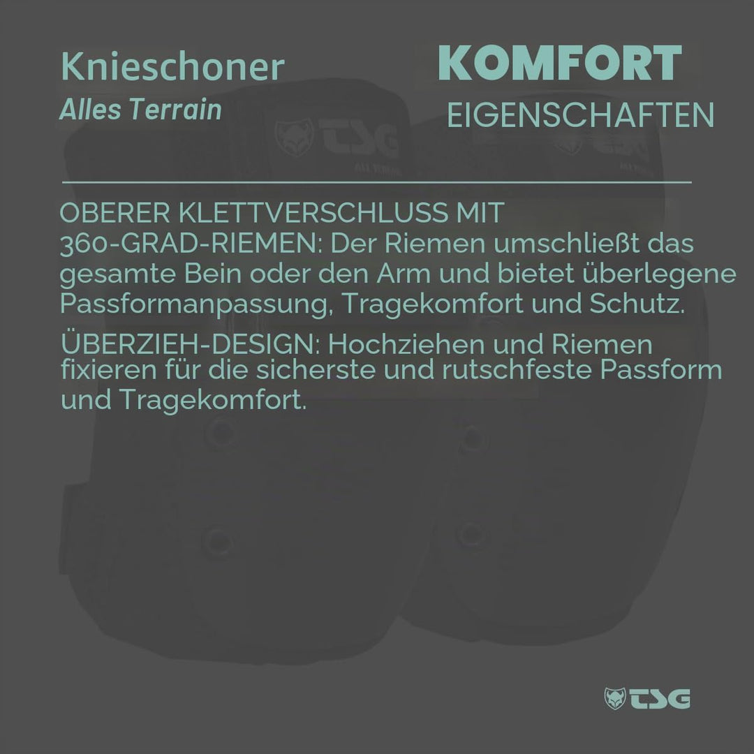 TSG Knieschoner All Terrain S Schwarz, S Schwarz