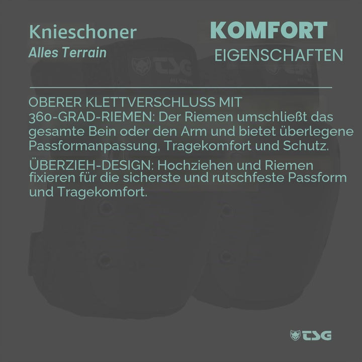 TSG Knieschoner All Terrain S Schwarz, S Schwarz
