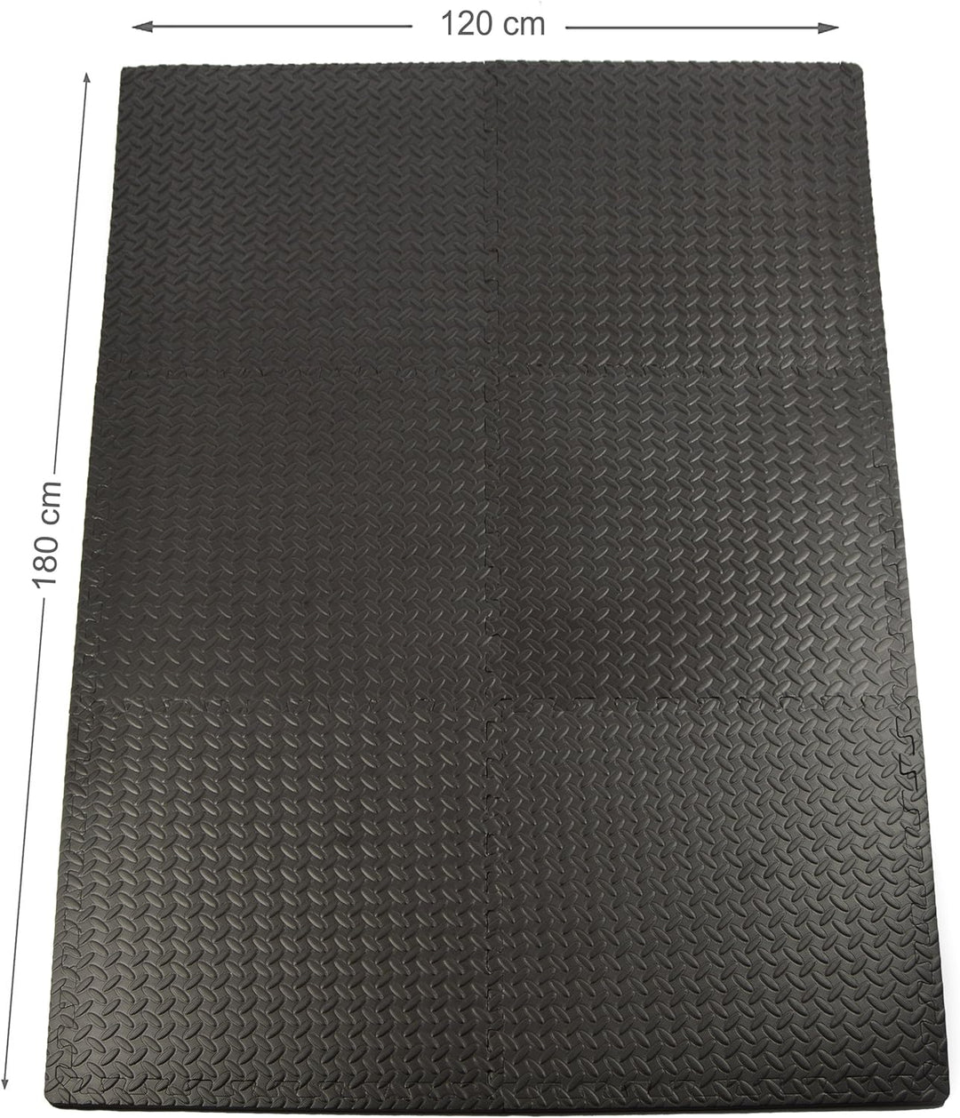 Apollo Schutzmatte 6er Set, 60 x 60 x 1,2cm, rutschfeste Trainingsmatten, Unterlegmatten aus hochwer