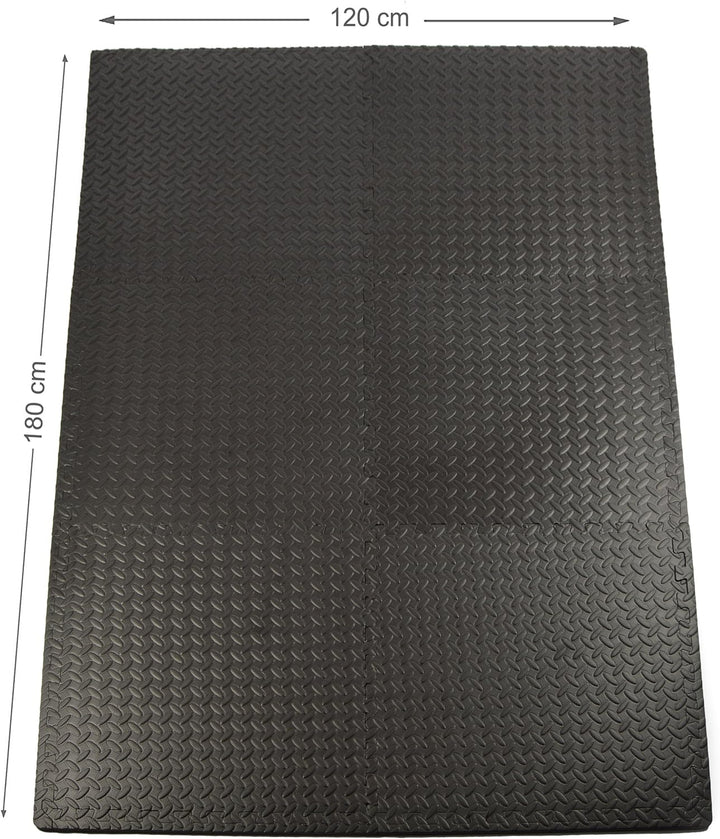 Apollo Schutzmatte 6er Set, 60 x 60 x 1,2cm, rutschfeste Trainingsmatten, Unterlegmatten aus hochwer