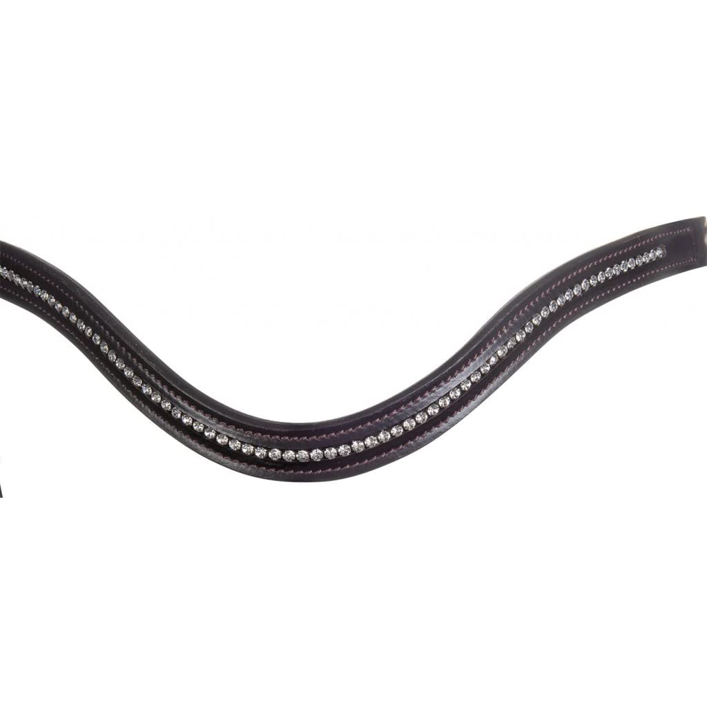 HKM 11477 Trense Malin, Polsterung, ENGL. Reithalfter, Leder, Braun, Pony