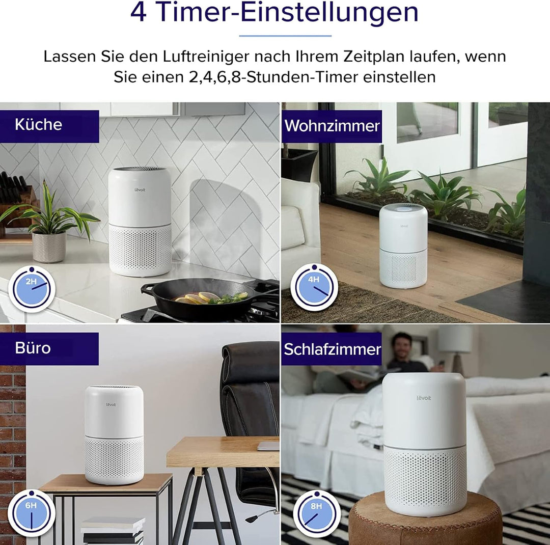 LEVOIT Luftreiniger H13 HEPA Luftfilter für Allergiker, Air Purifier gegen 99,97% von Schimmel Staub
