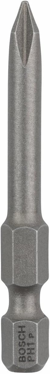 Bosch Professional Bit Extra Hard Kreuzschlitz (25 Stück, PH 1, Länge: 49 mm, Zubehör zum Schrauben)