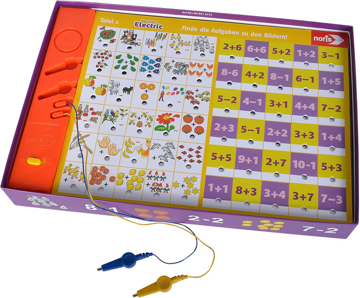 Noris 606013711 Lern Electric Der Lernspiel-Klassiker was passt zusammen, ab 6 Jahren & 606013721 Re