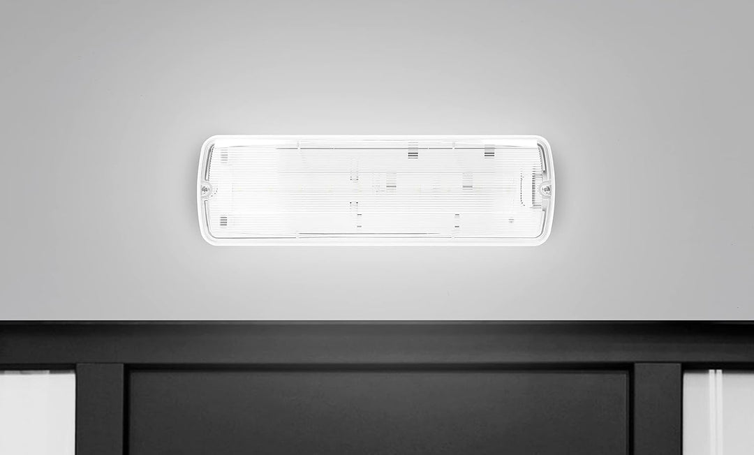 Orno METU LED Notfallschild Leuchtend - Eingebauter LiFePO4 Akku 2,7W - 3H - IP65-6000K