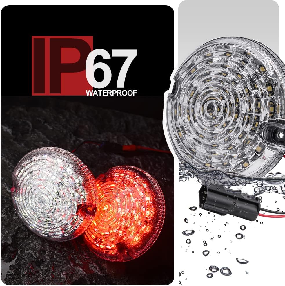 NSLUMO 2 Stueck LED Rückseite Nebelscheinwerfer Rückfahrleuchte Rot Für 01-16 L`and R`over Defender