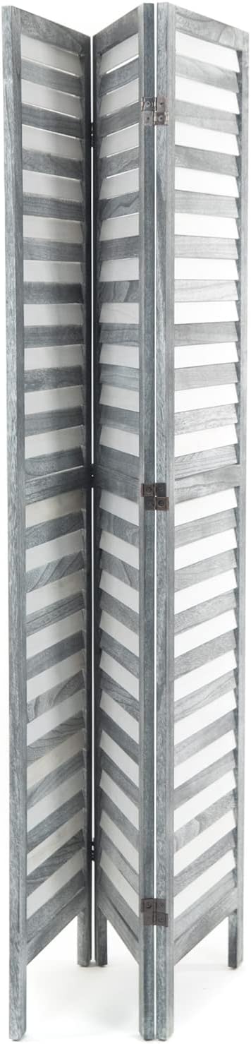 DESIGN DELIGHTS RAUMTEILER Cottage | 3-teilig, Holz, 170x120 cm (HxB) | Natur Raumtrenner, Faltwand,
