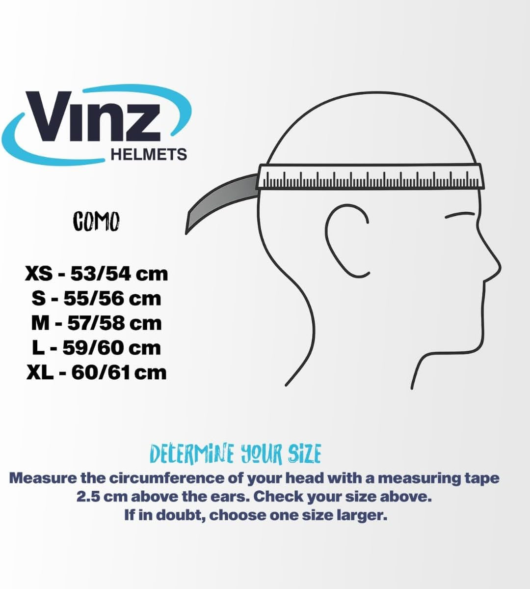VINZ Como Jethelm mit Visier Herren und Damen | in Gr. XS-XL | Roller Helm Jet Helm Mopedhelm | ECE