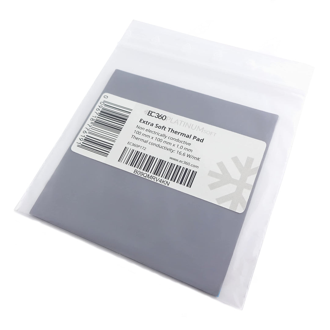 EC360® PLATINUM SOFT 16,6W/mK Wärmeleitpad (100 x 100 x 1,0 mm, Soft), 100 x 100 x 1,0 mm, Soft
