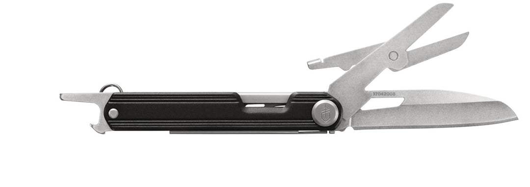 Gerber Taschenmesser mit 4 Funktionen, Multitool mit glatter Klinge, ArmBar Slim Cut, Dunkelgrau, Ed