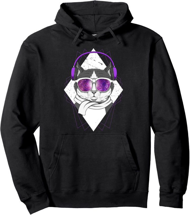 DJ Kopfhörer cooles Festival tshirt Disc Jockey Club Music Pullover Hoodie
