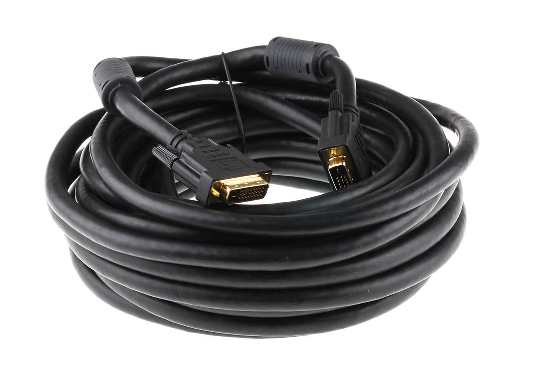 RS PRO DVI-Kabel A DVI-D Dual Link - Stecker B DVI-D Dual Link - Stecker, 10m PVC Schwarz