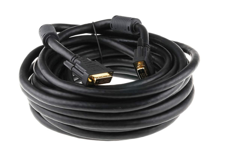 RS PRO DVI-Kabel A DVI-D Dual Link - Stecker B DVI-D Dual Link - Stecker, 10m PVC Schwarz