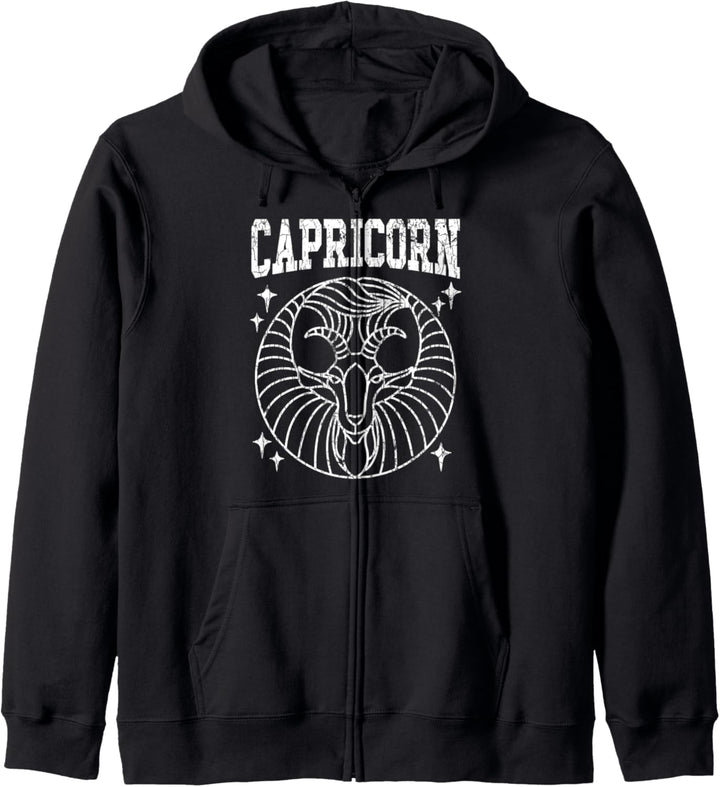 Steinbock Lustige Tierkreiszeichen Grafik Kapuzenjacke