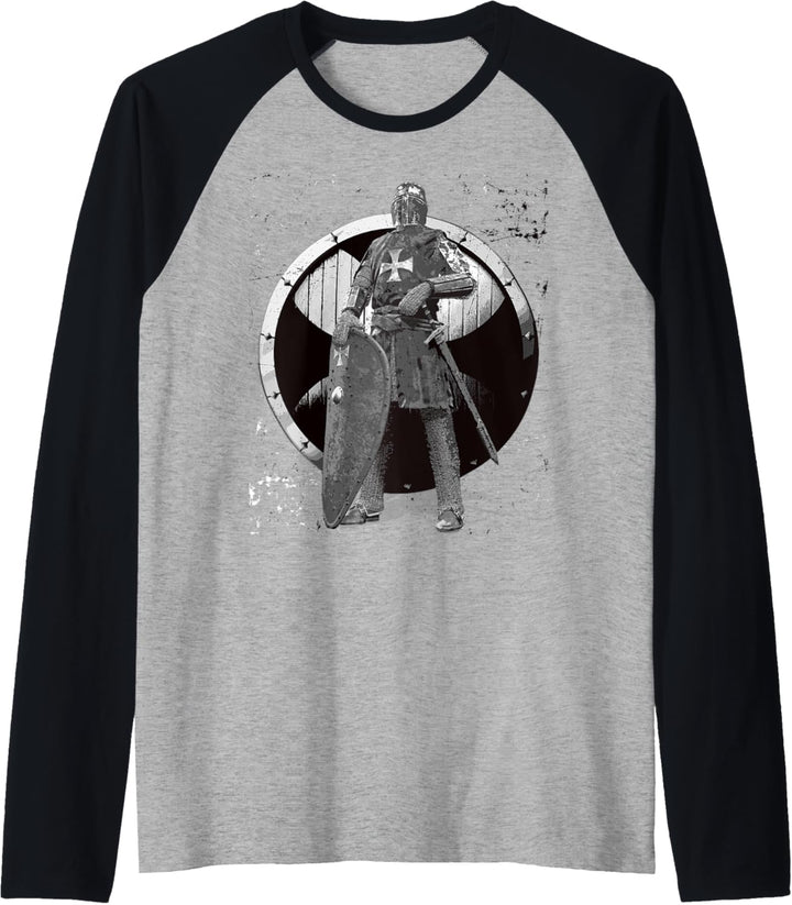 Deus Vult Gott Will Es Templer Kreuzzug Mittelalter Ritter Raglan