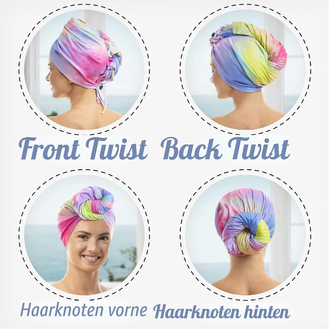 Mikrofaser-Handtuch für Frauen – Geschenk und Reisen – glatt wie Seide – lockiges, gewelltes, glatte