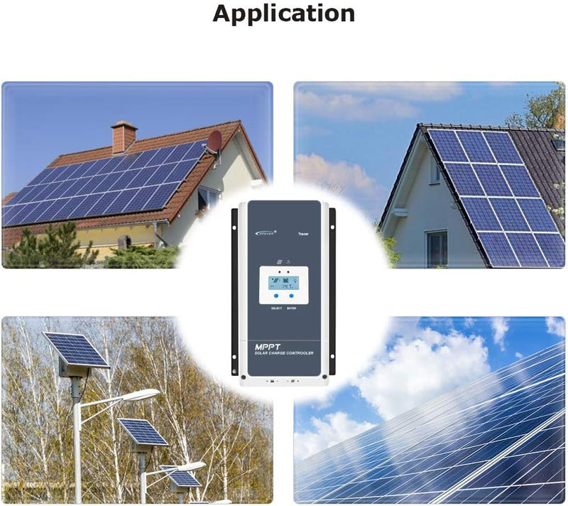 EPEVER 100A MPPT Solarladeregler 12V/24V/36V/48V mit LCD-Display, Leerlaufspannung bis 150V für Seal