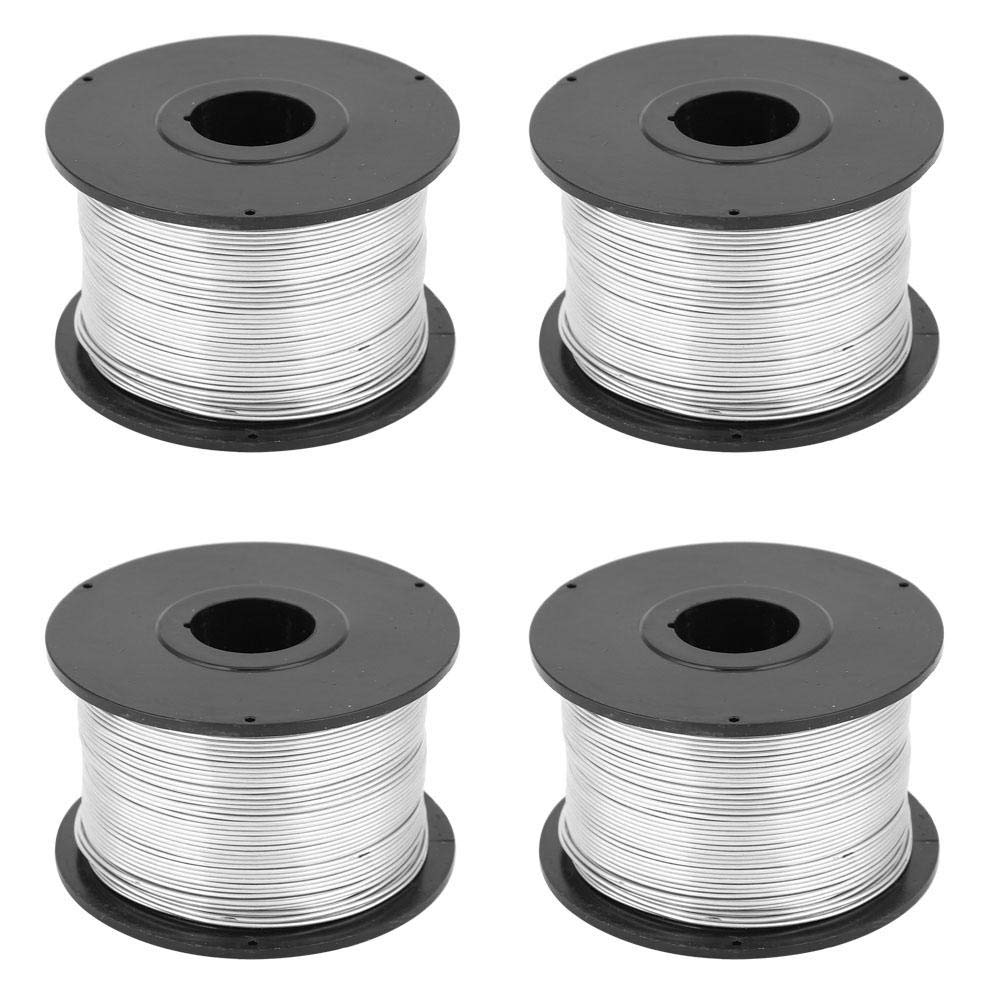 4pcs Stahl Rebar Bindedraht, Edelstahldraht Stahlbindedraht für automatische Rebar Bindemaschine Dra
